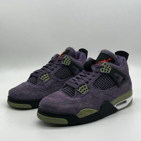 Nike  Air Jordan 4 Retro Canyon Purple Orange Green AQ9129 500 - Picture 4 of 9